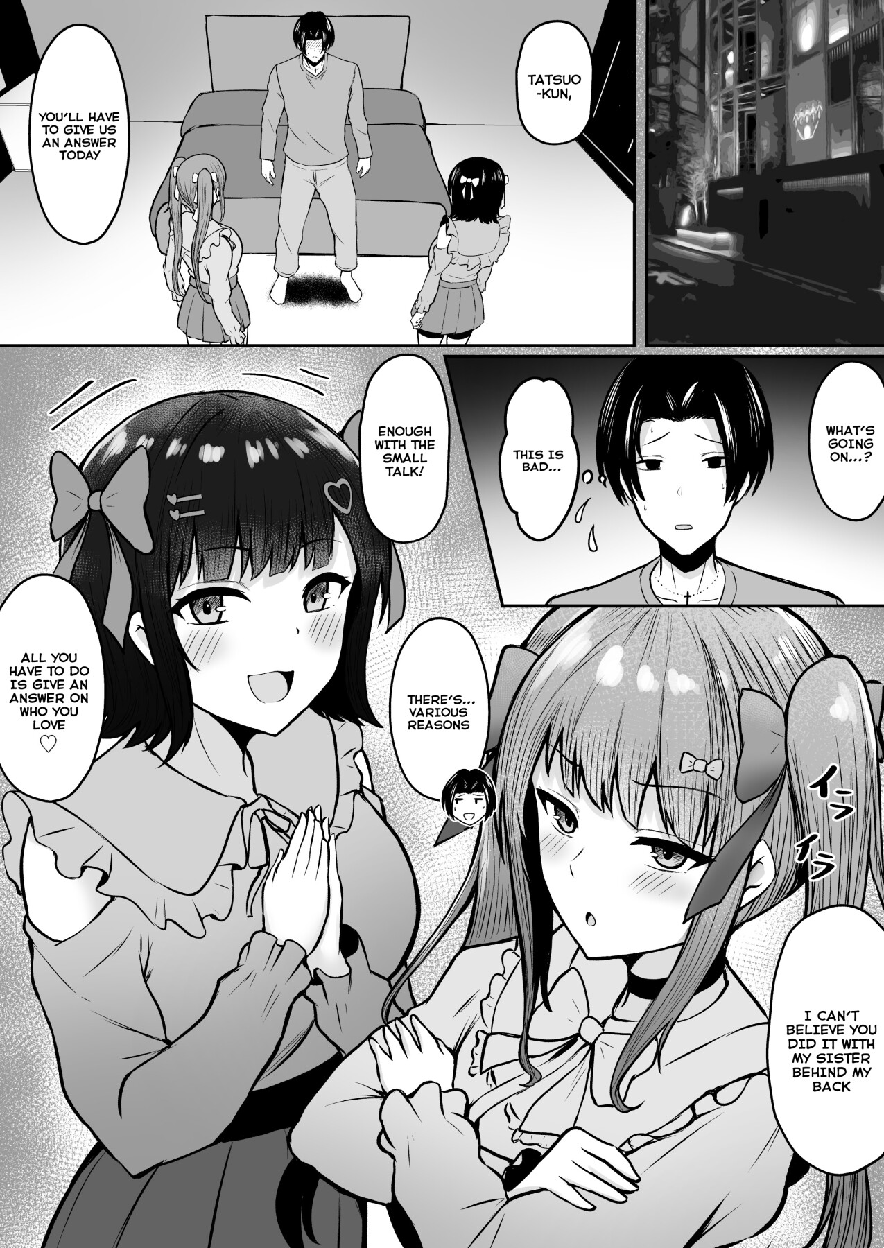 Hentai Manga Comic-My Boyfriend Is Cuckold By My Sister Who Is A Landmine ~Ria Mitsuru's Older Sister And Her Younger Sister Who Works With Papa~-Read-57